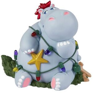 2025 Hallmark I Want A Hippopotamus for Christmas Hippo Magic Sound Ornament